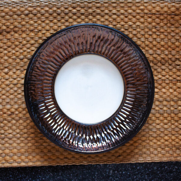 Тарелка круглая для пасты керамическая D 260 Бали Gold