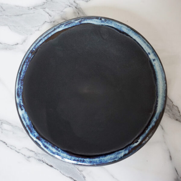 Черная Тарелка из керамики Bagel Casual Бали Пантера