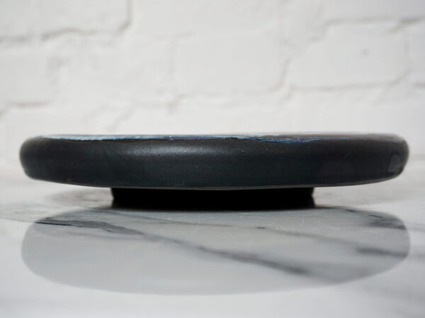 Черная Тарелка из керамики Bagel Casual Бали Пантера