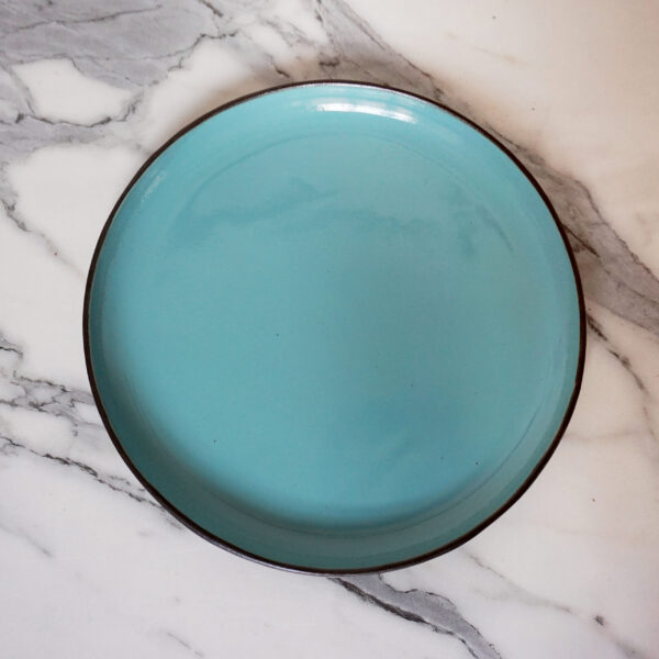 Синяя керамическая Тарелка круглая Basic Бали Тиффани