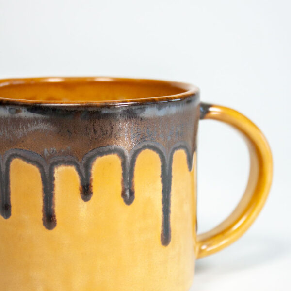 Чашка из керамики желтая